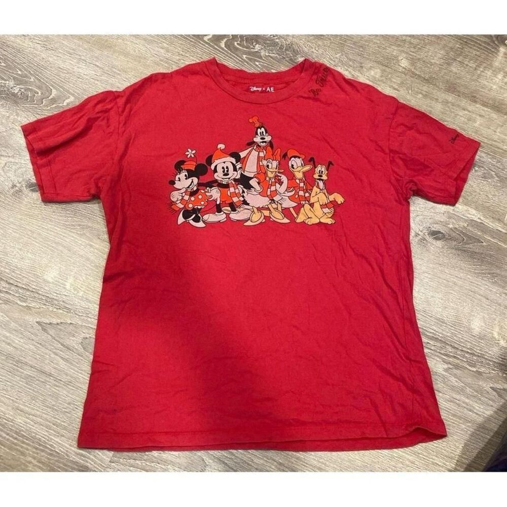 Men's Medium Disney American Eagle Be‎ True Christmas Shirt